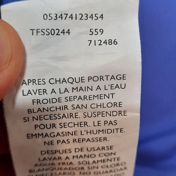 Nike Womens Reversible Swimsuit Bikini Top Bubbles Size 16 - Picture 7 of 7